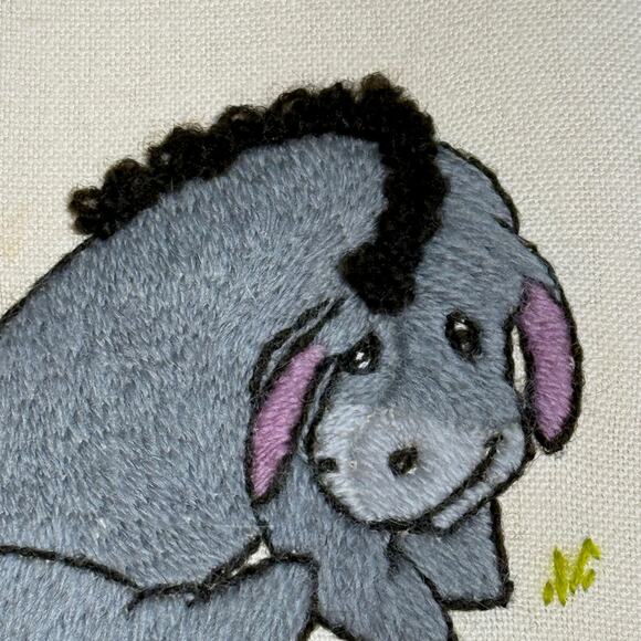 Vintage Winnie the Pooh and Friends Embroidery 1970's Handmade - Picture 9 of 14